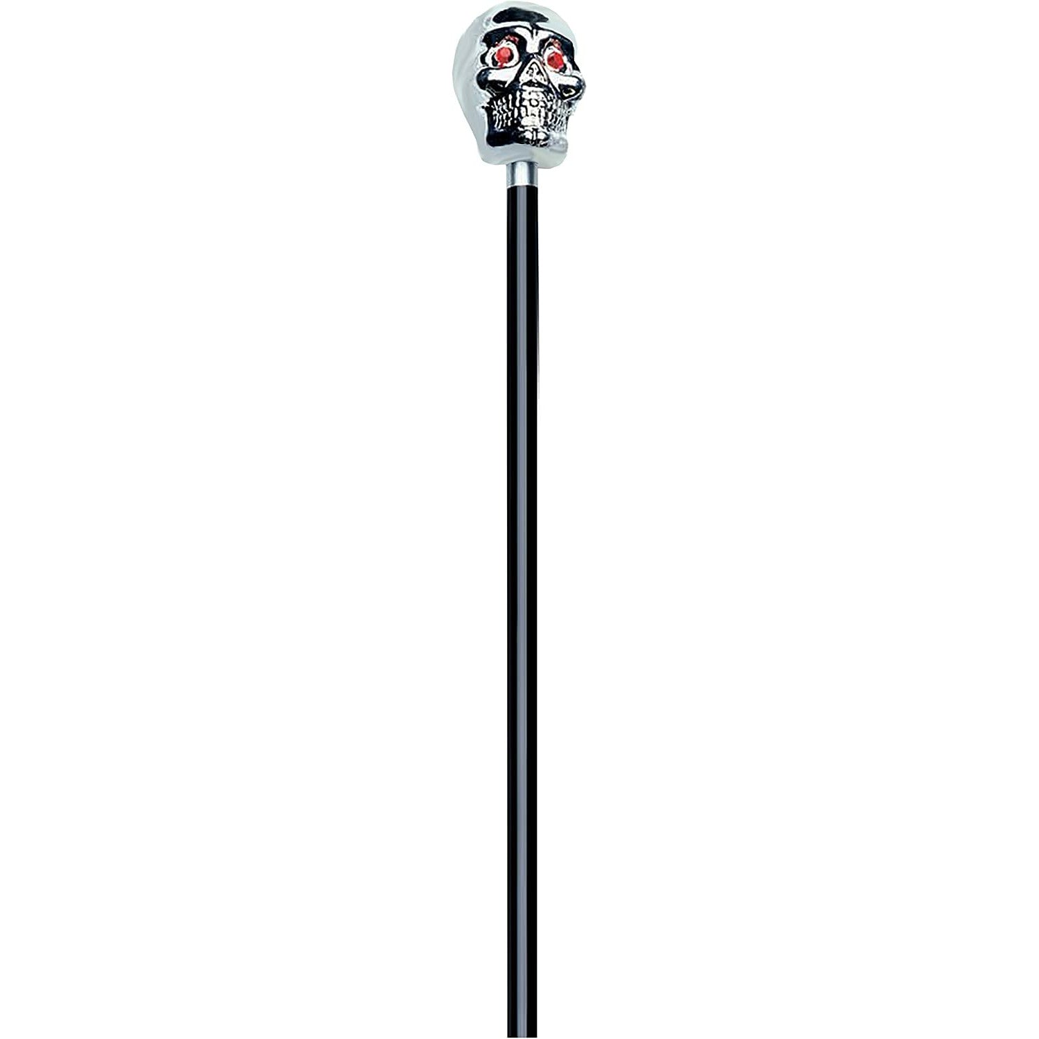 Skull Walking cane silver
