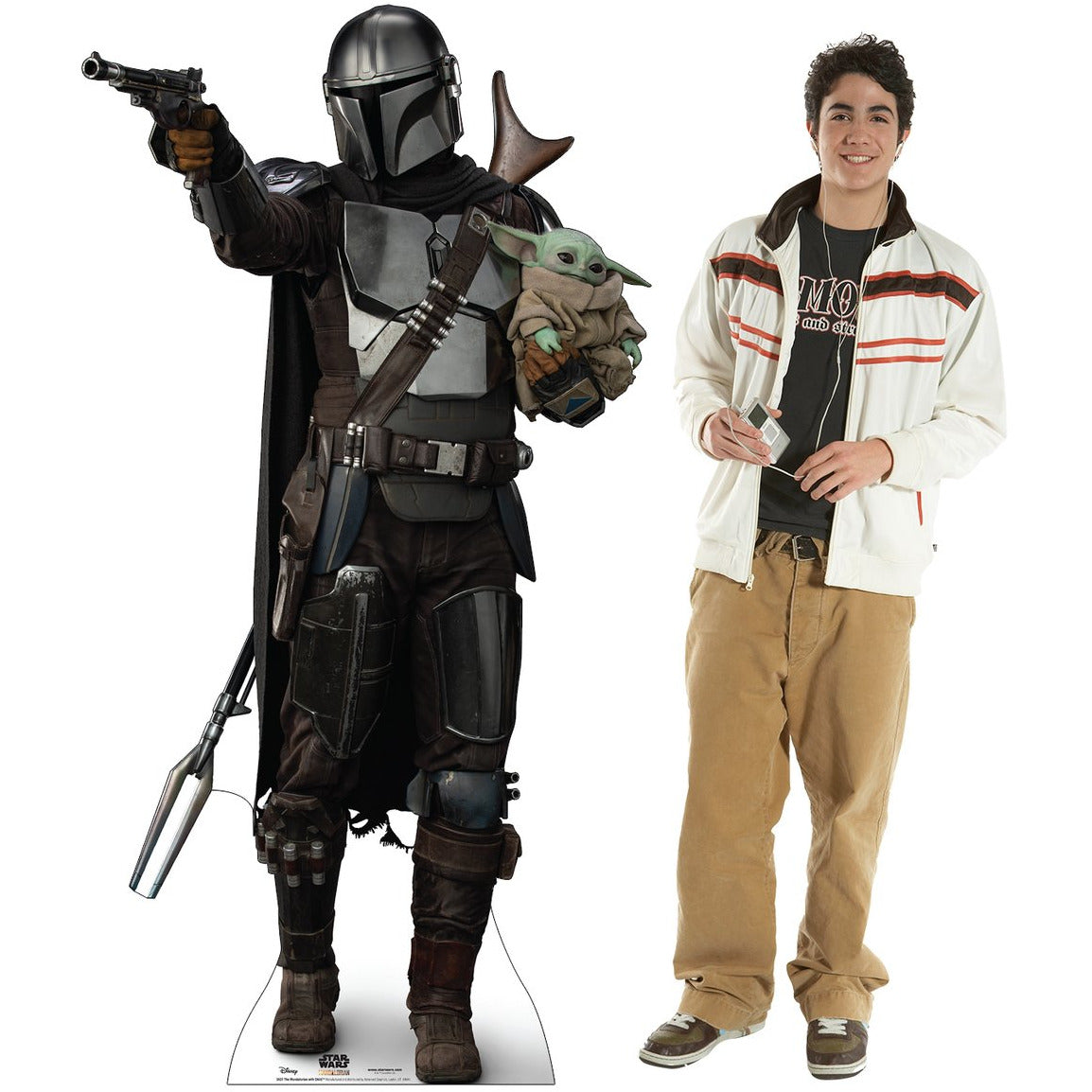 Mandalorian with the child Soporte de cartón