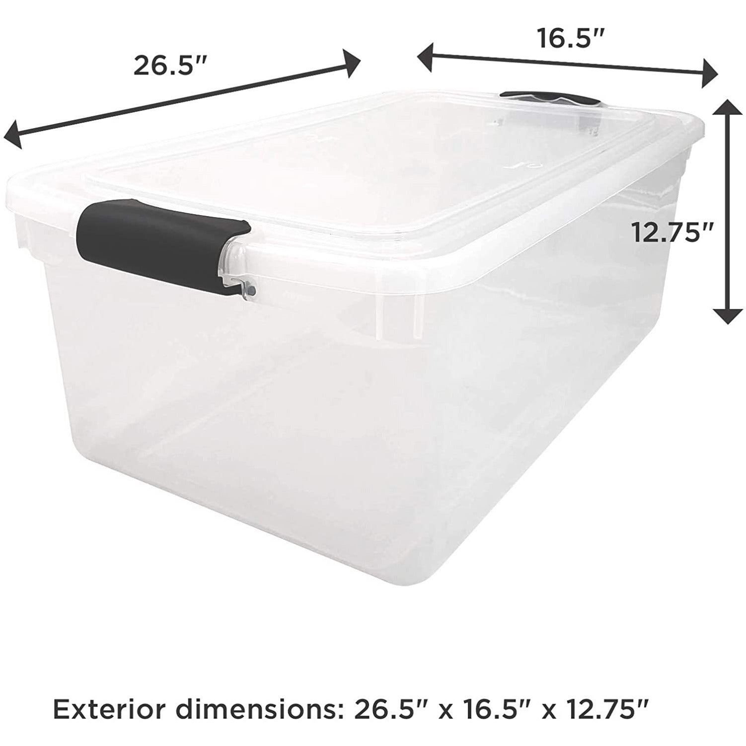 66QT Contenedor transparente