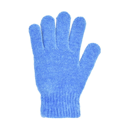 CHENILLE STRETCH GLOVE BLUE
