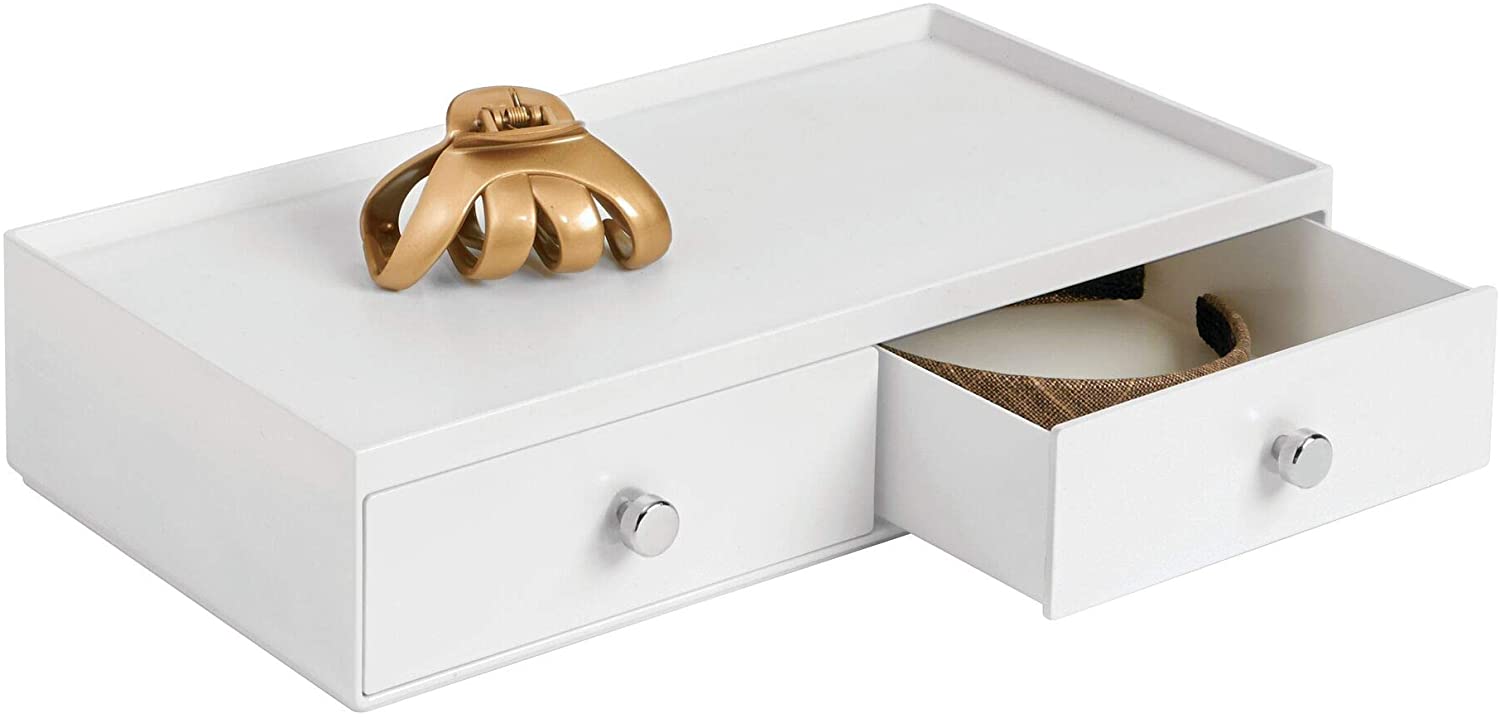 White Drawers - 2 Drawer Wide