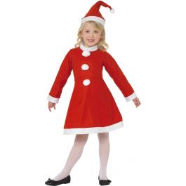 Santa girl costume red