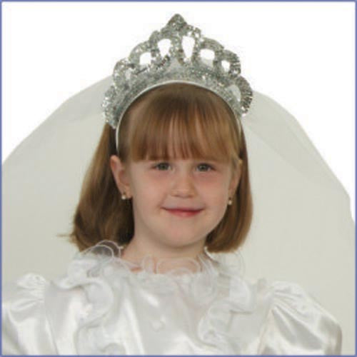 Silver Tiara with Veil