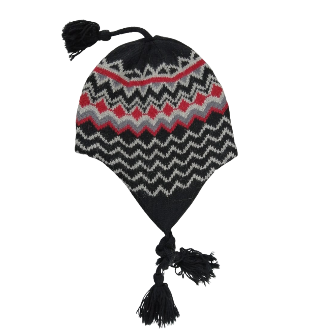 Winter Hat Black Multicolor