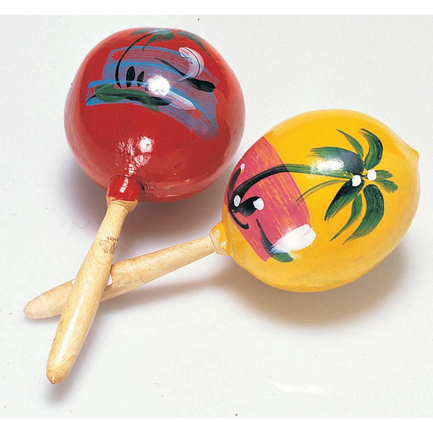 Wood maracas red