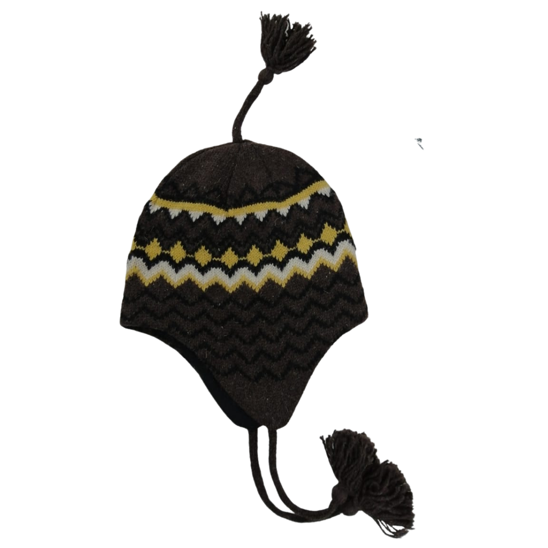 Hat Winter Brown Multicolor