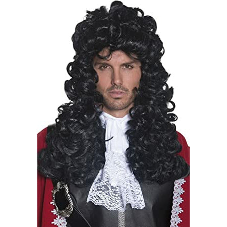 Pirate captain wig black