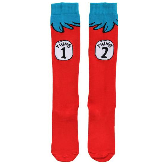 THING 1&2 COSTUME SOCKS ADULTS