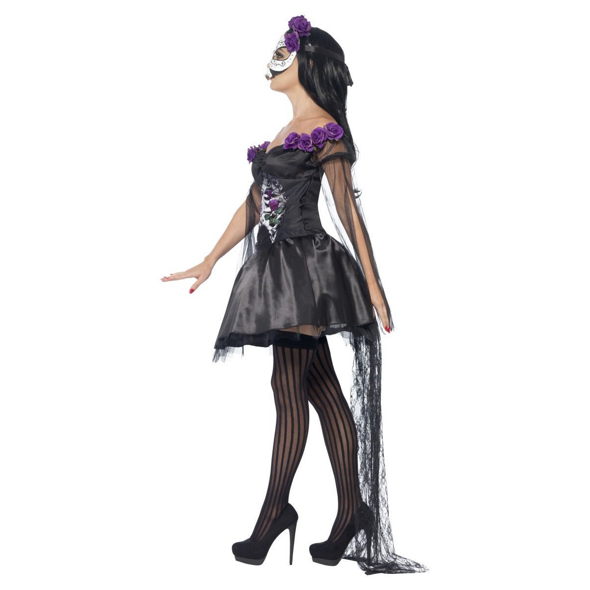 Day of the dead señorita costume Black