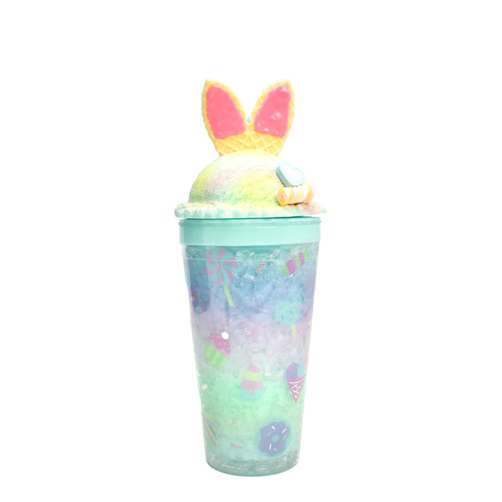 Sweet Rainbow Bunny Tumbler Mint