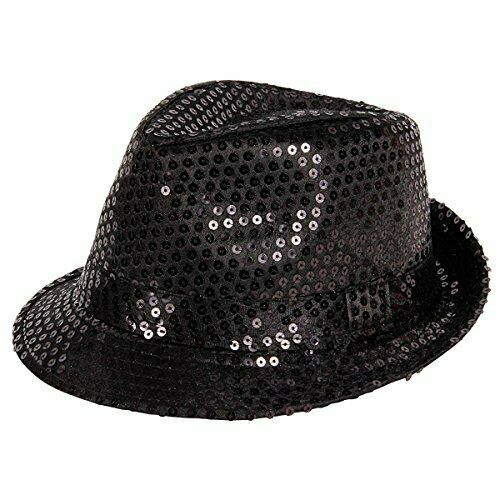 Sequin tribly hat black