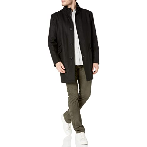 Men's Twill Wool Walker Jacket Outerwear Navy