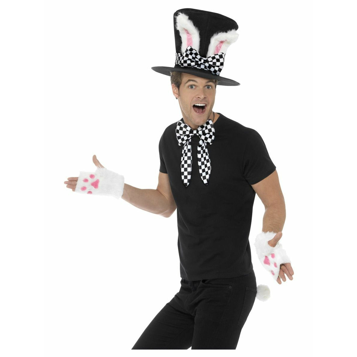 Tea party march hare kit black & white
