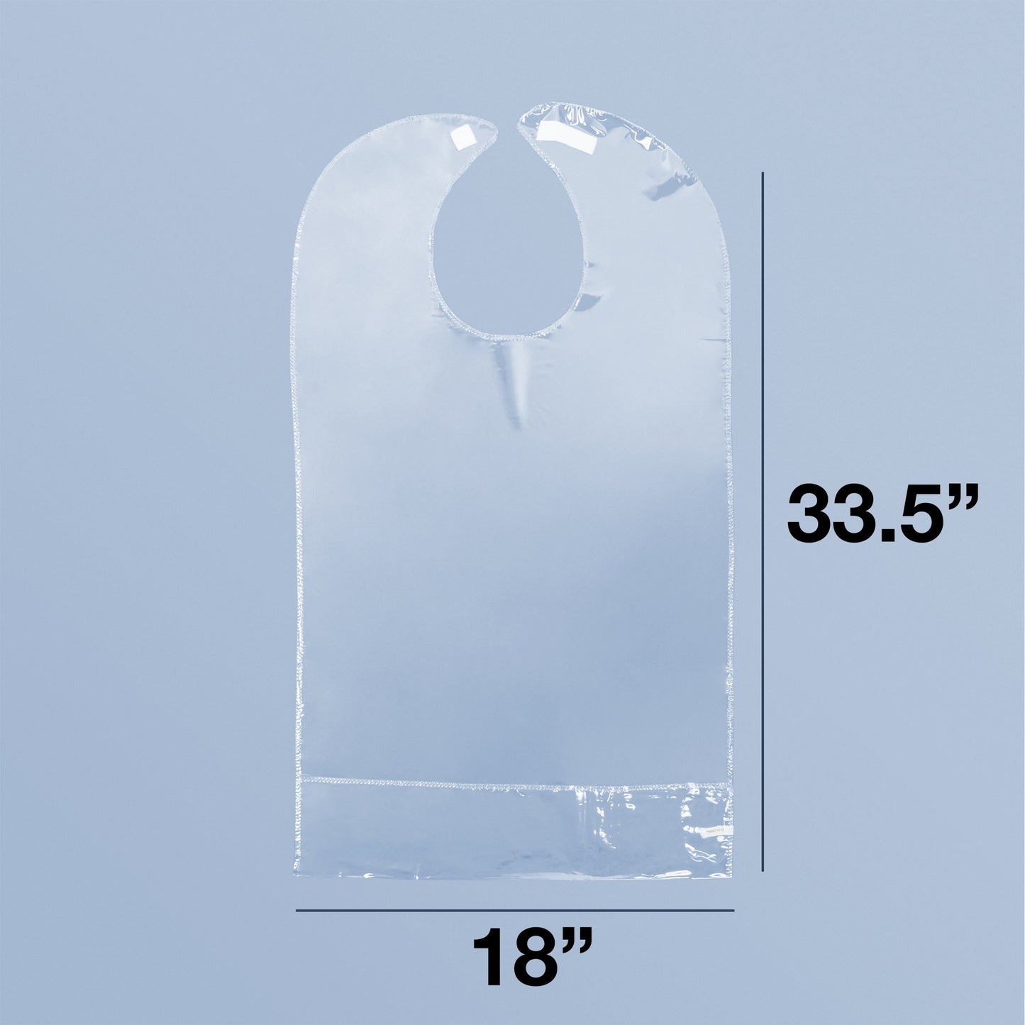 Invisible Clear Vinyl Bib