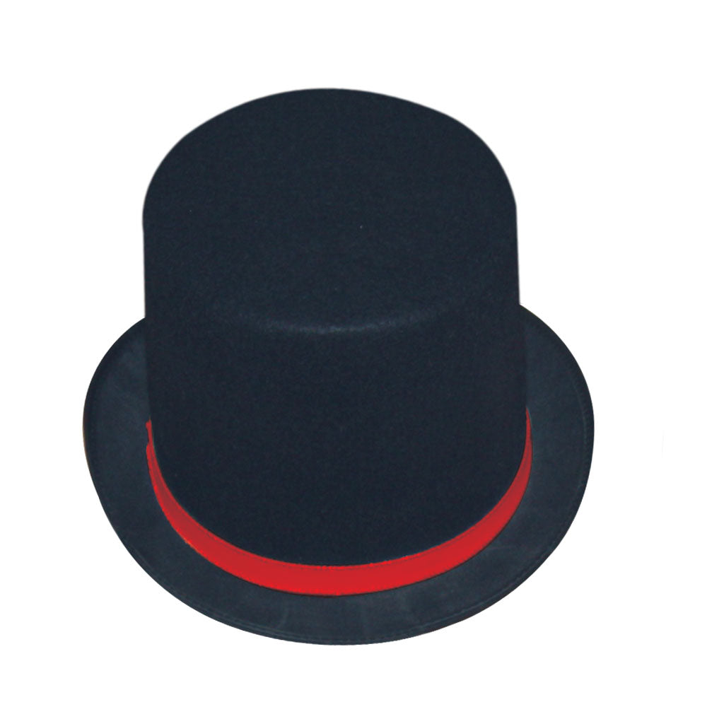 Tuxedo Top-hat – Red Trim – Adult
