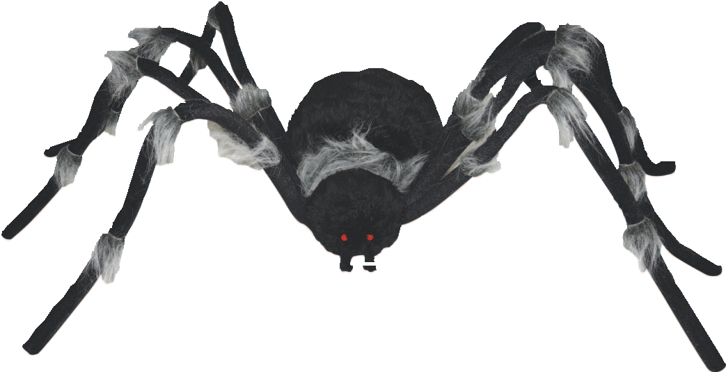 73" Grey Trim Black Spider