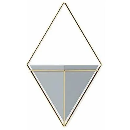 TRIGG WALL DISPLAY LARGE GREY /BRASS