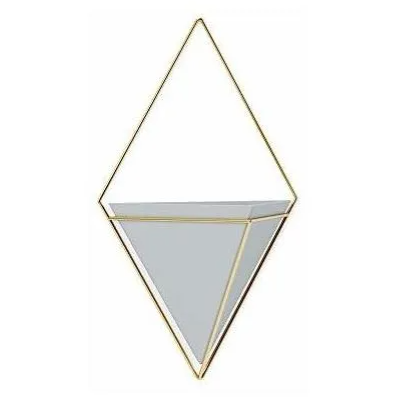 TRIGG WALL DISPLAY LARGE GREY /BRASS