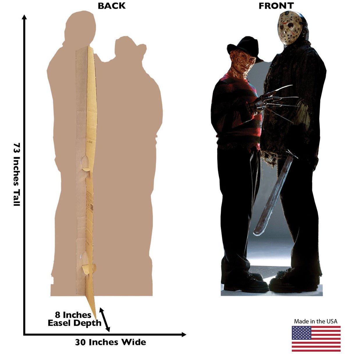 Freddy vs Jason Soporte de cartón