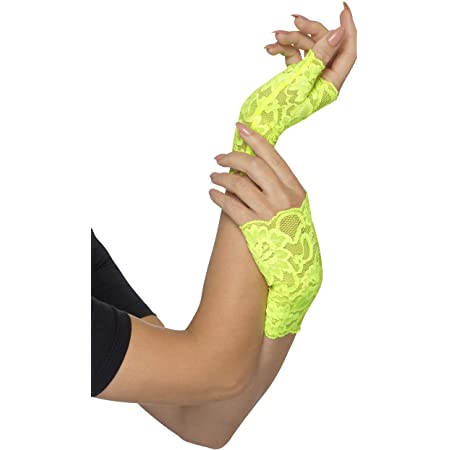 Fingerless Lace Gloves Green