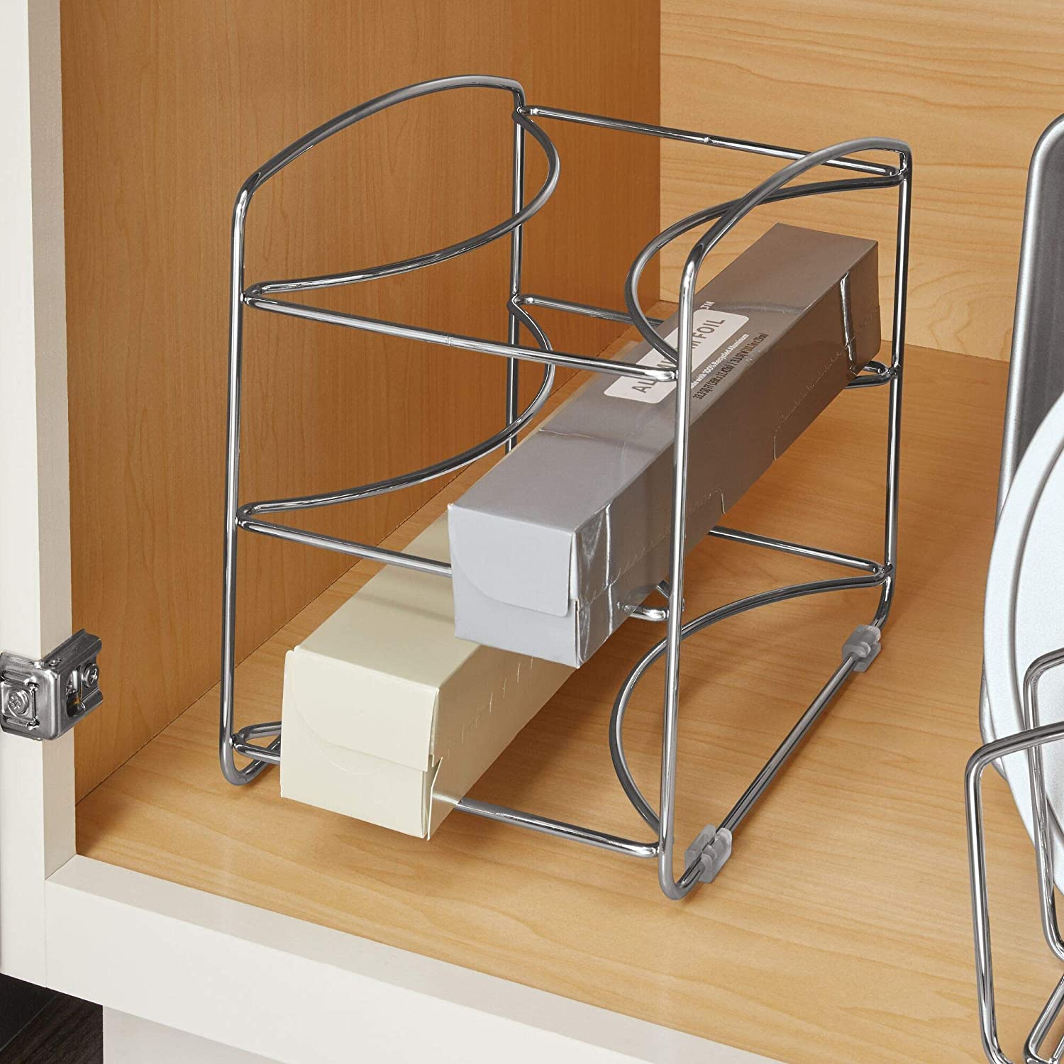Kitchen Wrap Organizer Chrome