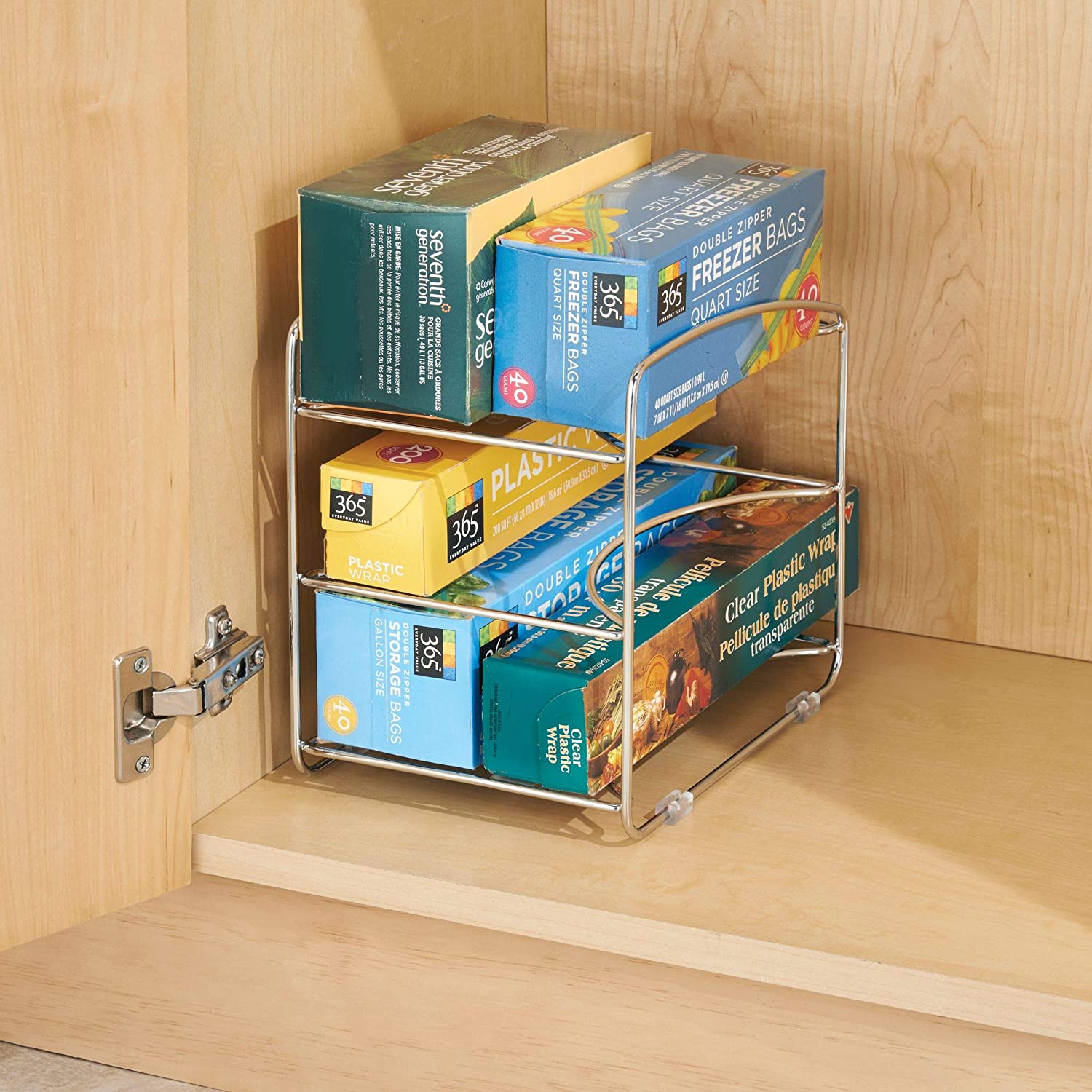 Kitchen Wrap Organizer Chrome
