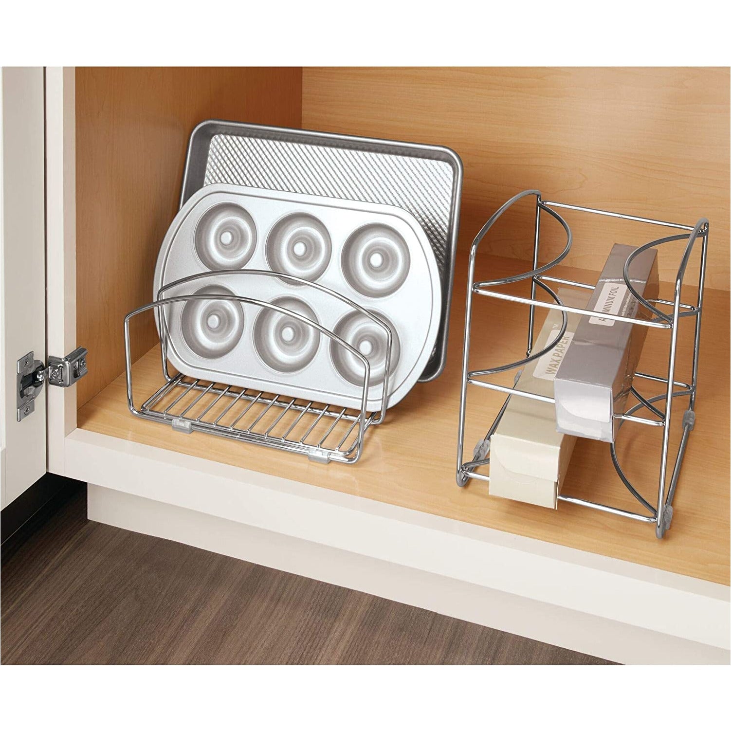 Kitchen Wrap Organizer Chrome