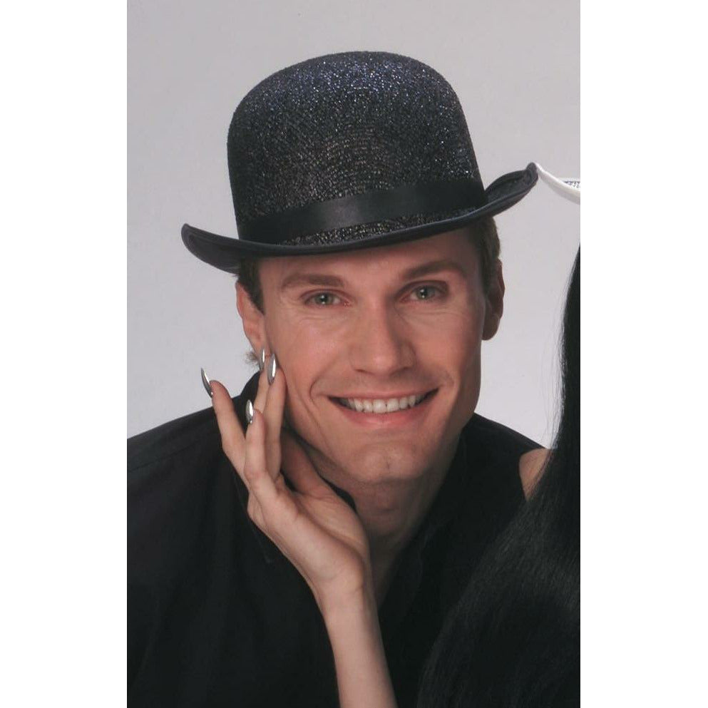 Lame derby hat Black