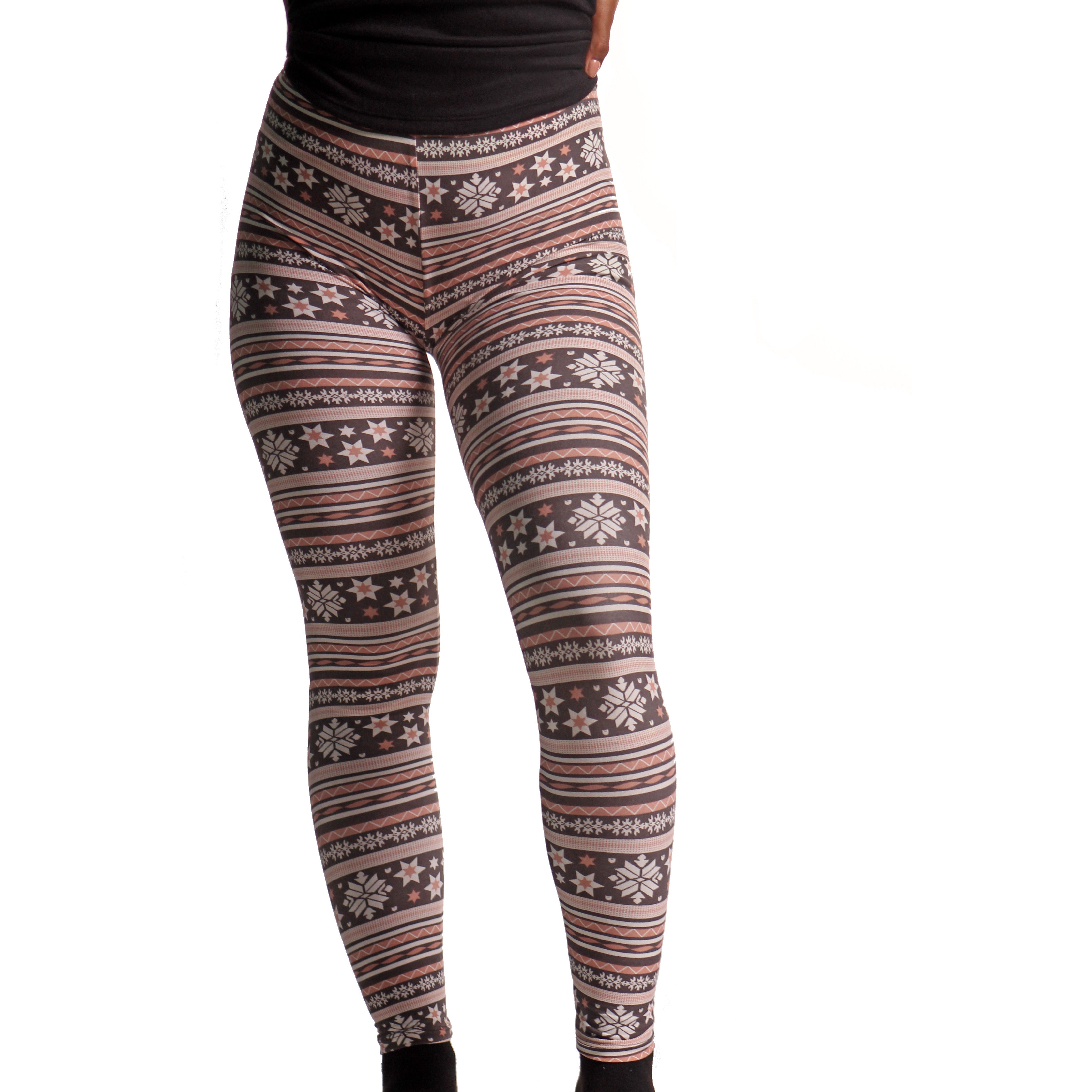 Pantalon Navideño Rosado con Gris