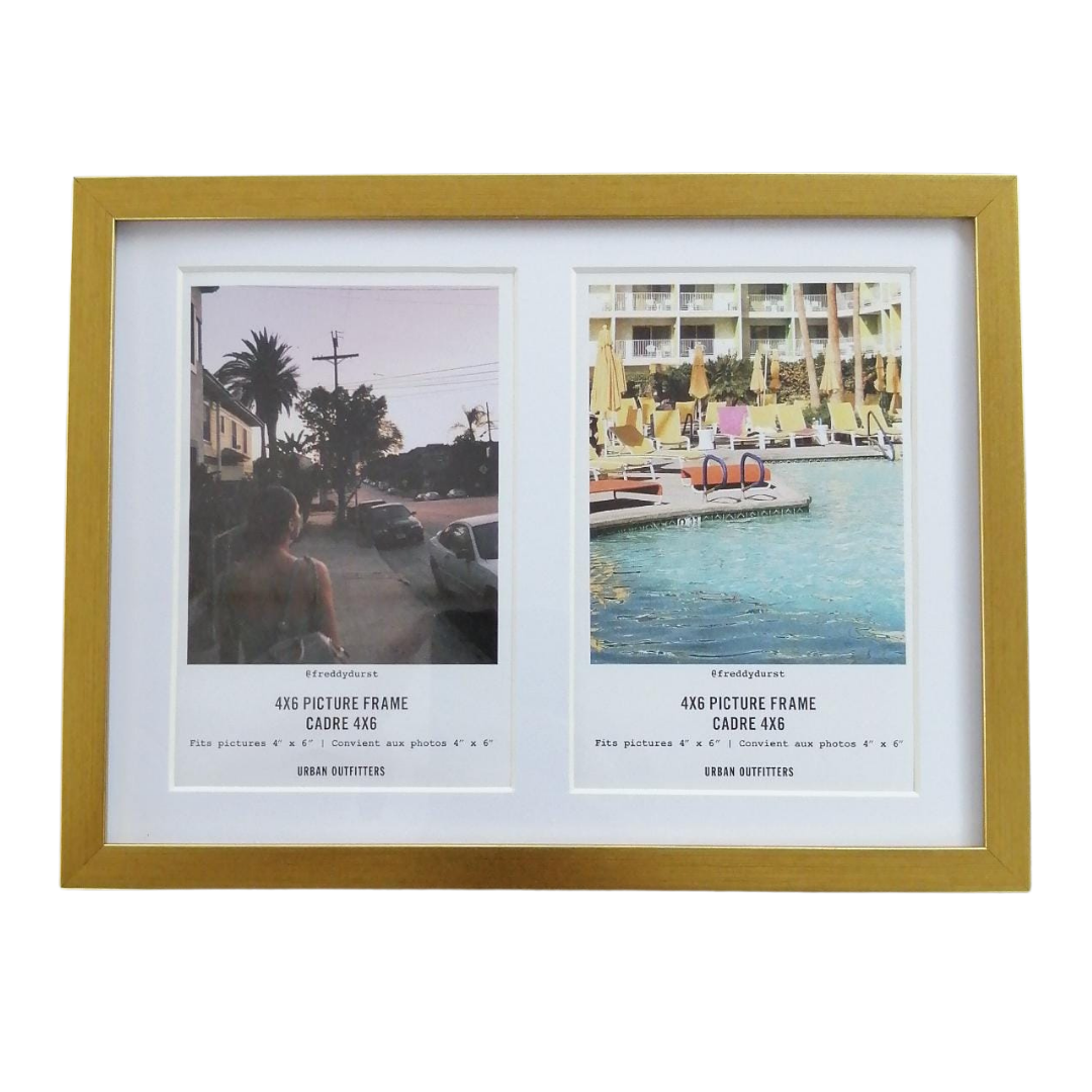 CORE PHOTO DISPLAY MAT BRASS (2) 4" x 6"