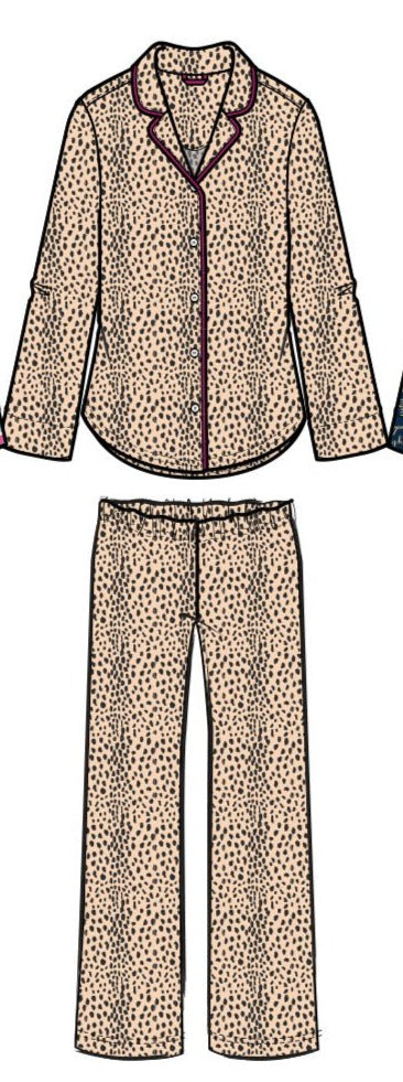Notch long pajama set Natural X