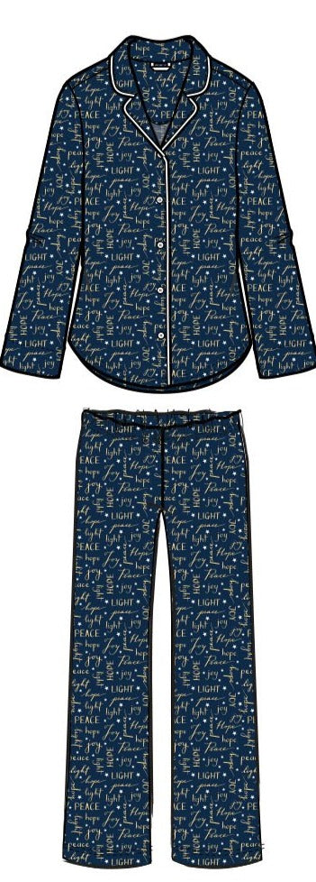 Notch long pajama set Midnight X