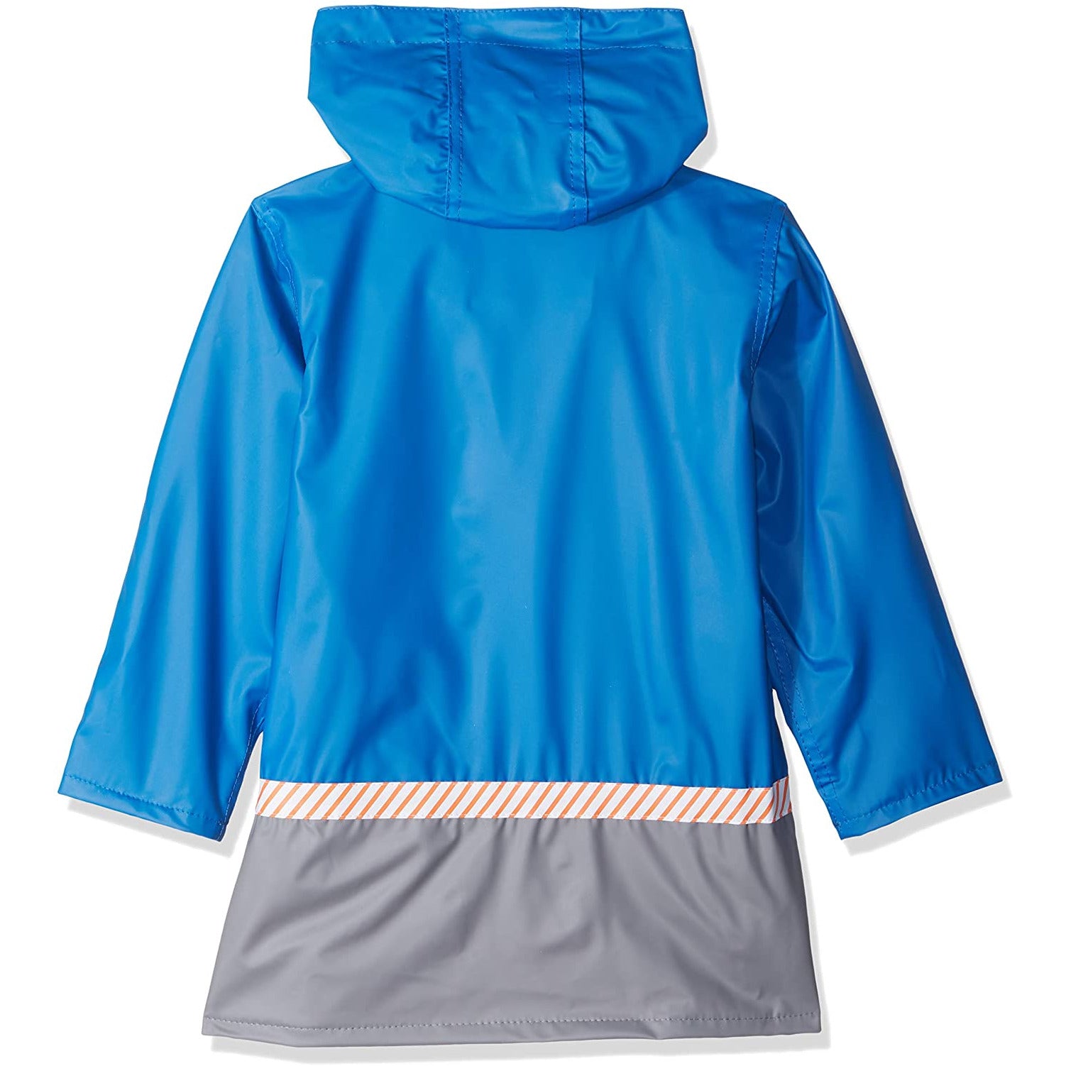 Chaqueta de lluvia azul camiones