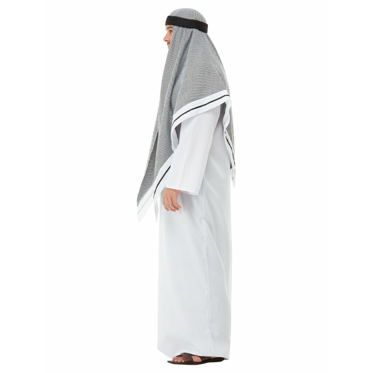 Deluxe face sheich costume white