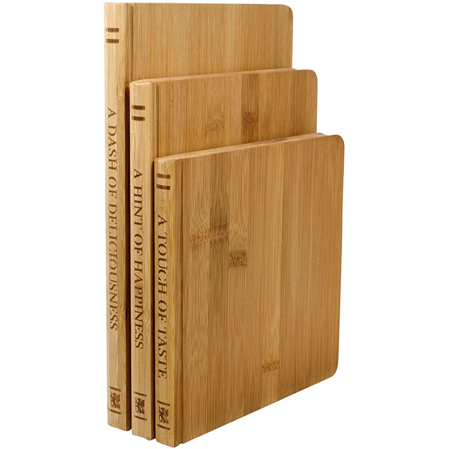 SET DE 3 TABLAS DE BAMBOO CON MOTIVO DE LIBROS