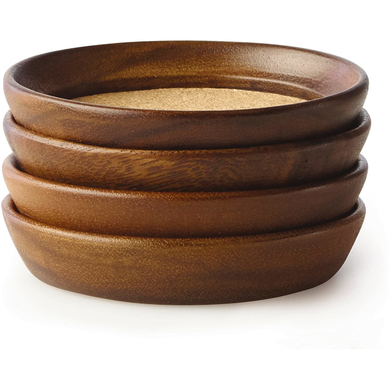 4PC Acacia Wood Coaster set