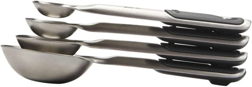 OXO GG 4 PIECE STAINLESS STEEL MEASURING SPOONS MAGNETS
