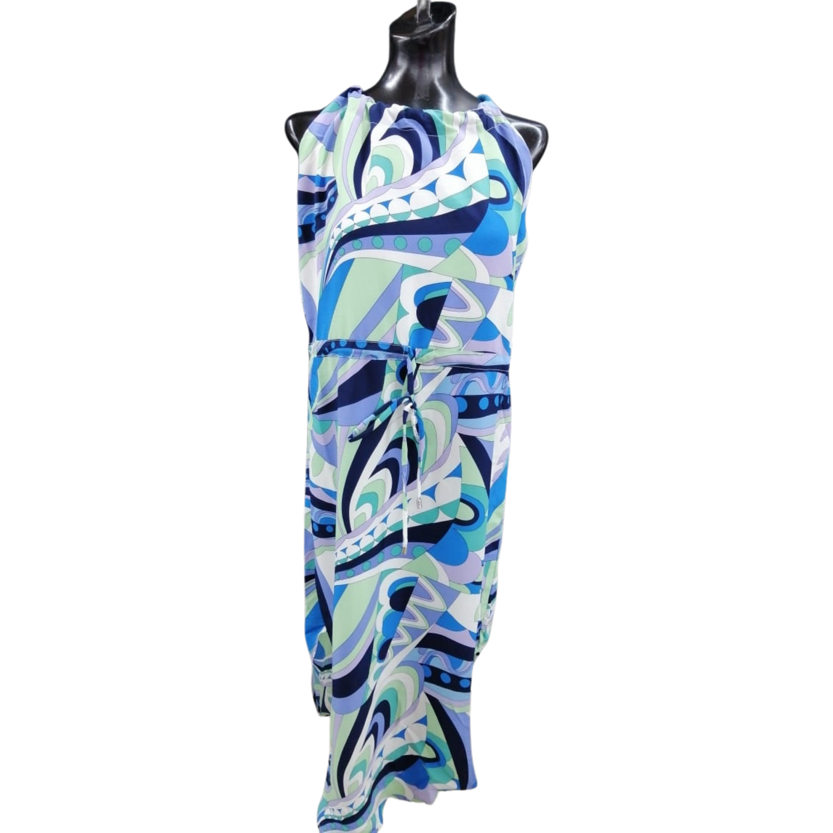 Tie Back Printed Dress Lilac