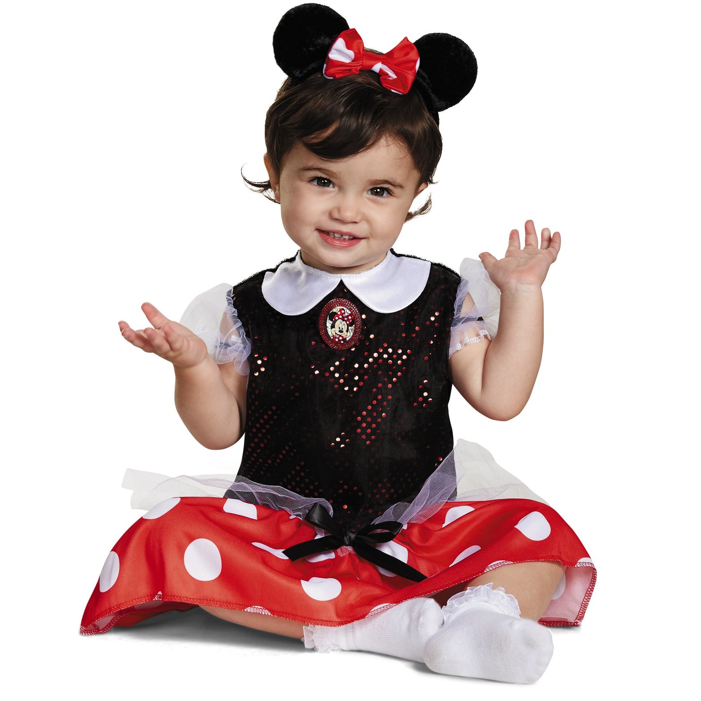 RED MINNIE CLASSIC BABY COSTUME (12-18 MONTHS)