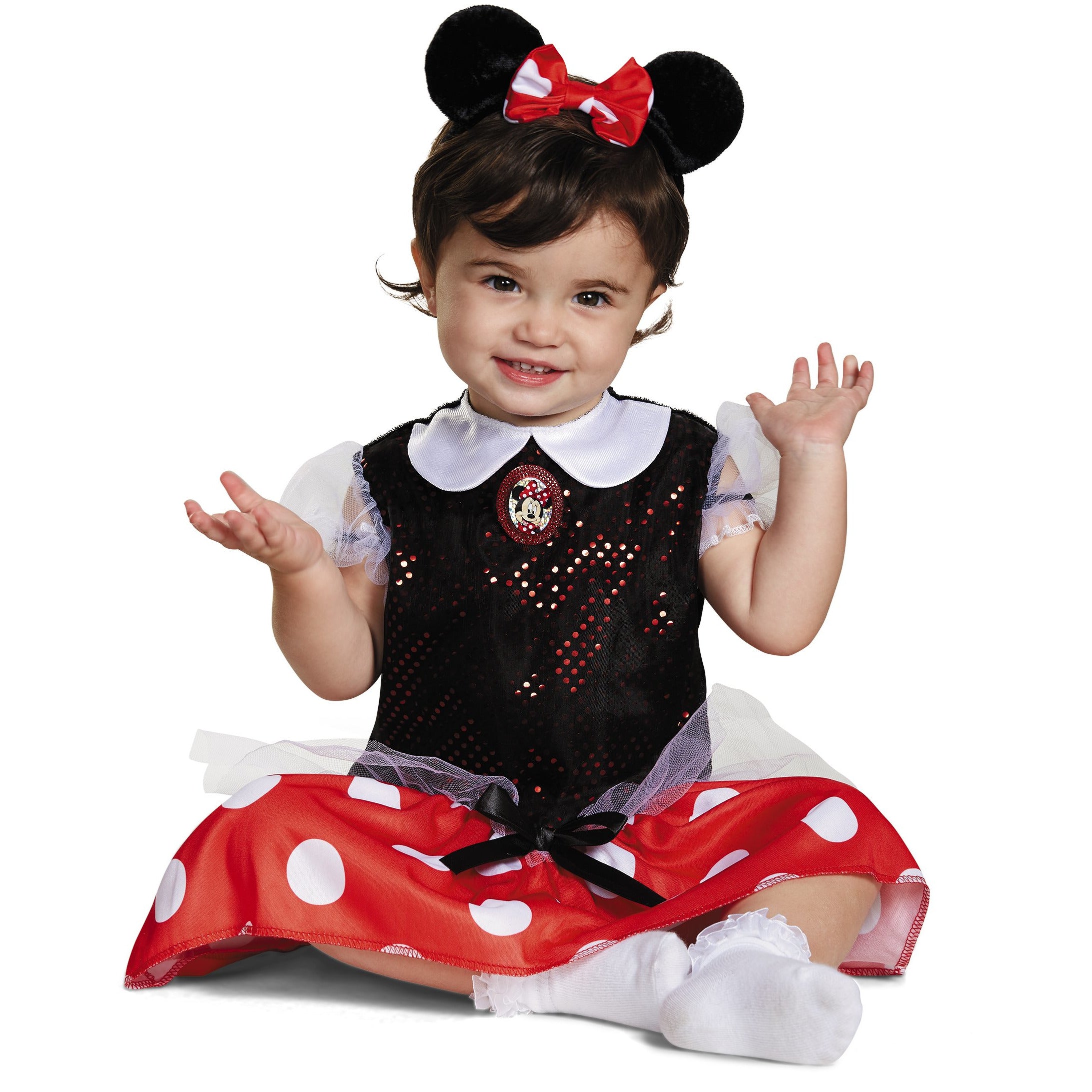 RED MINNIE CLASSIC BABY COSTUME (12-18 MONTHS)