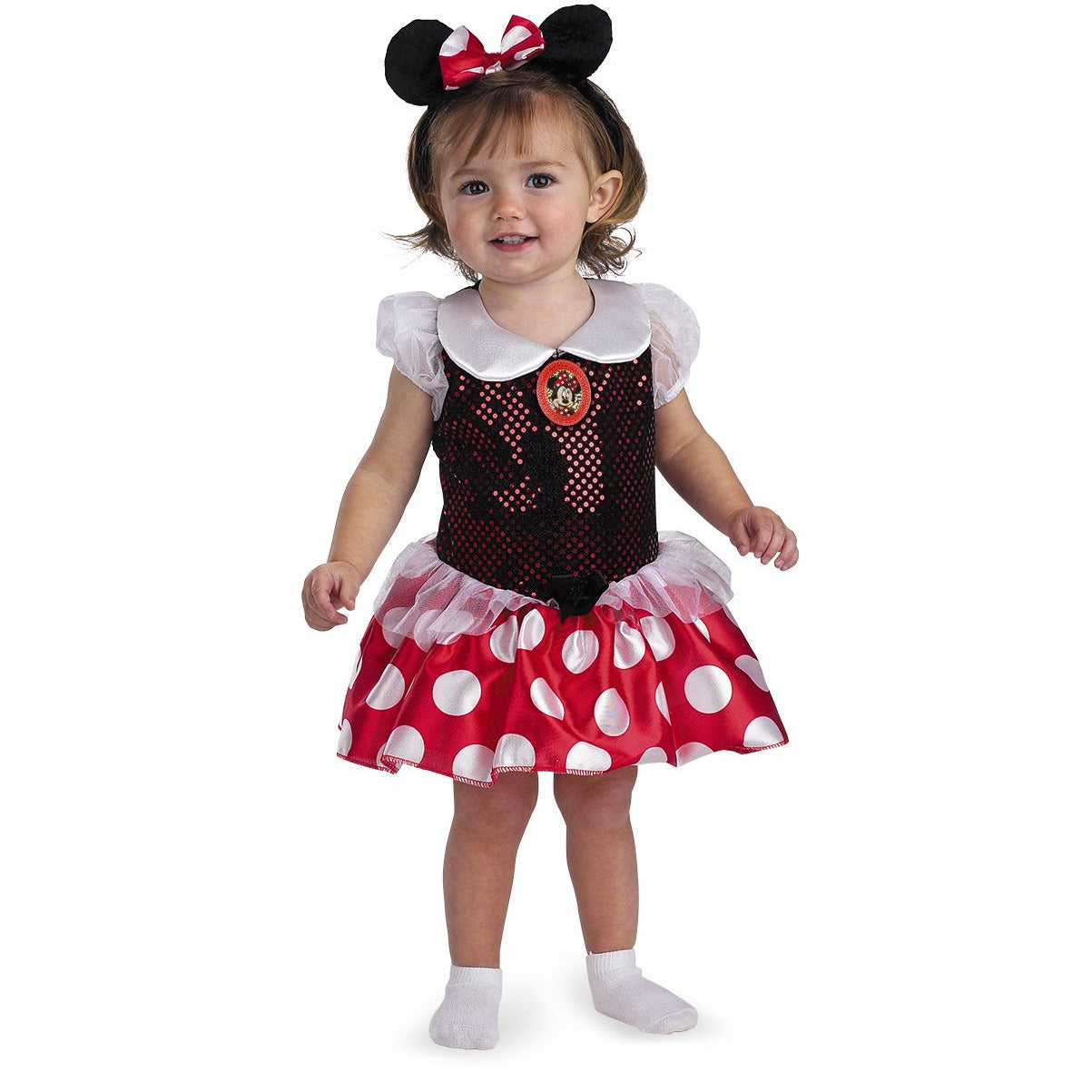 RED MINNIE CLASSIC BABY COSTUME (12-18 MONTHS)