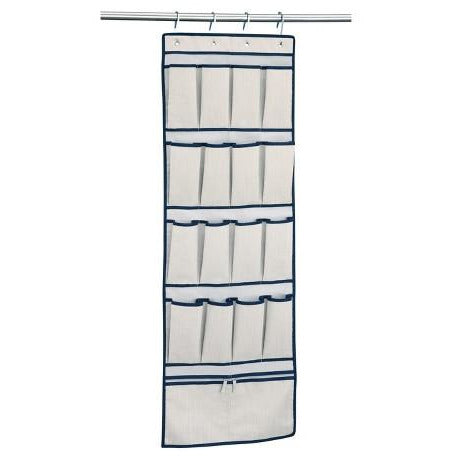 16 Pocket Over door shoe bag with zipper pockets