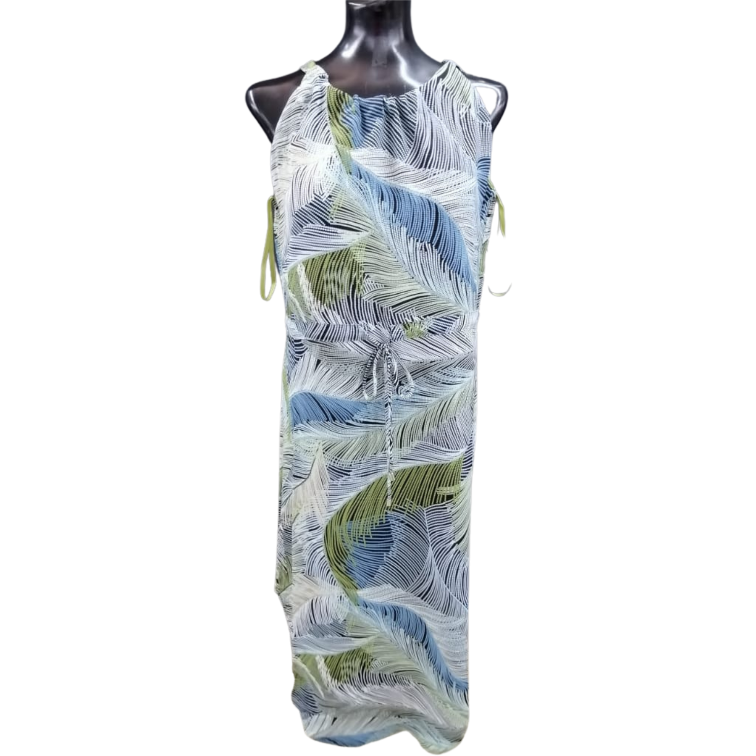 Tie Back Dress Sage