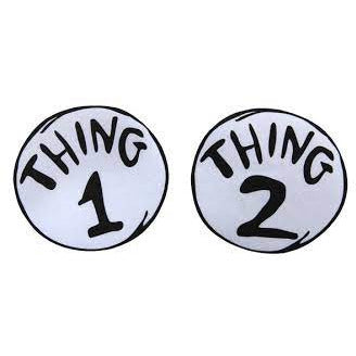 THING 1&2 LARGE PATCHES SET