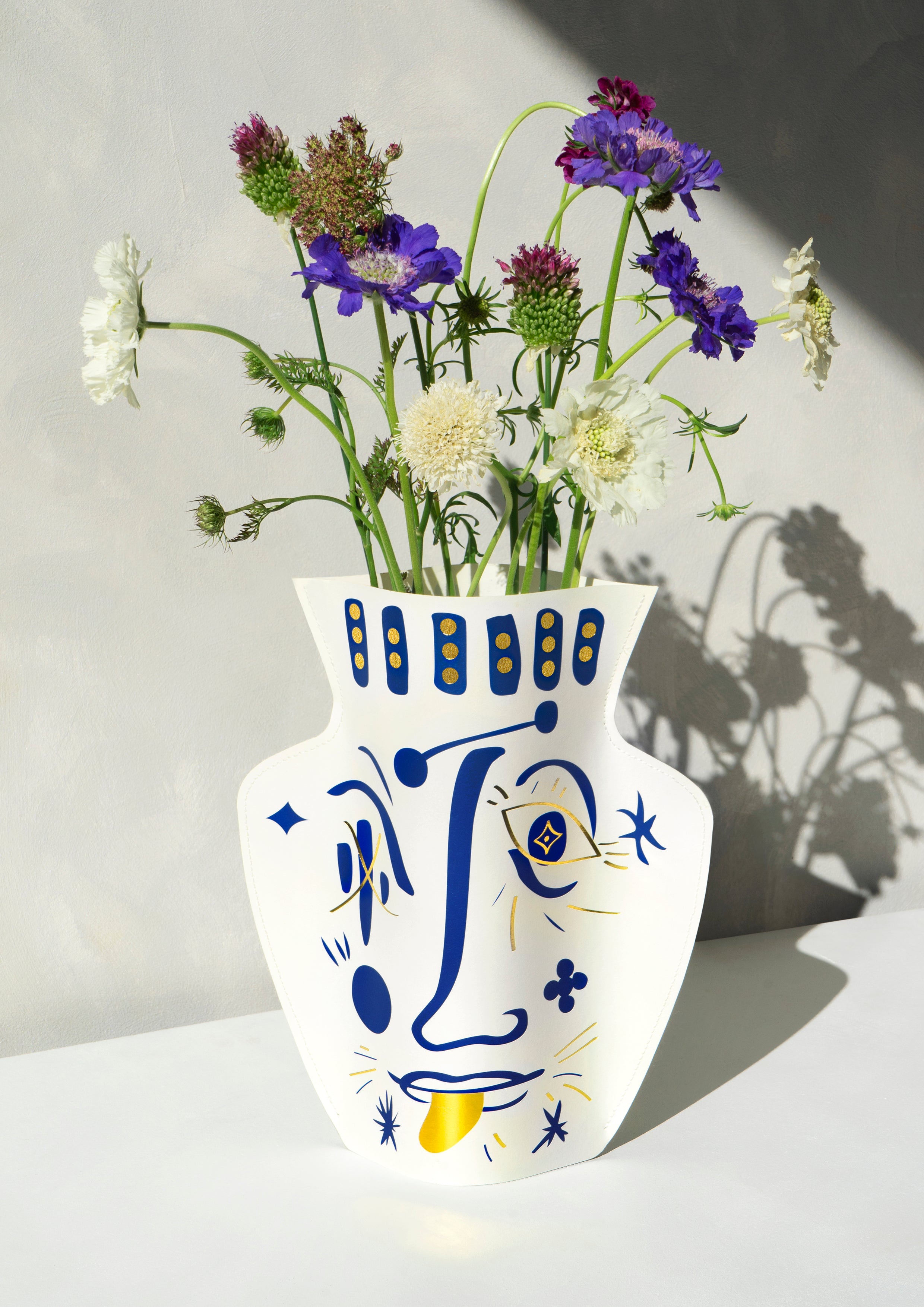 Paper Vase Vasage White
