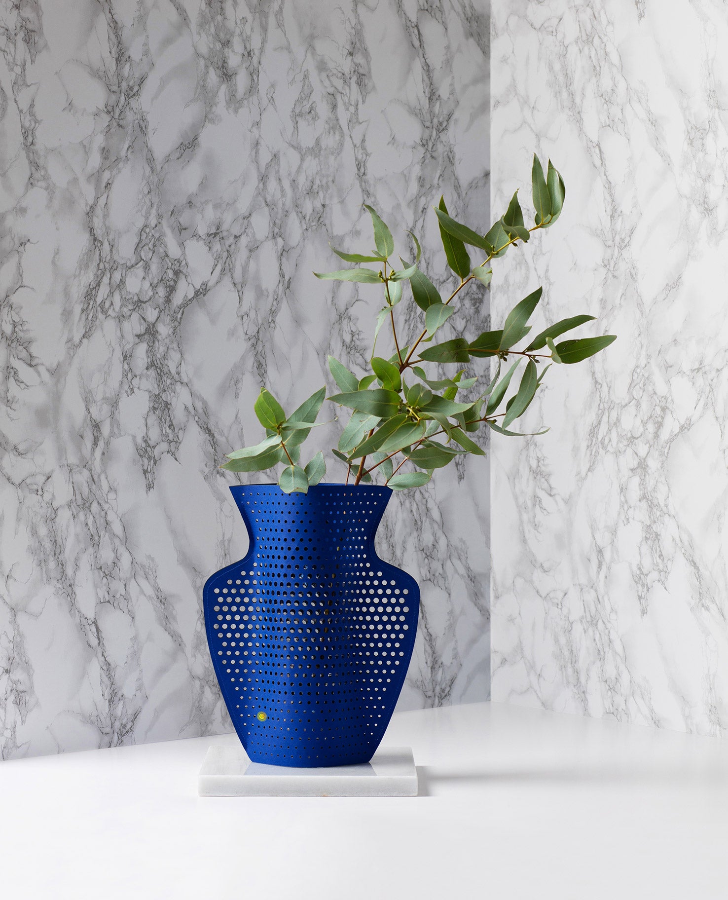 Paper Vase Helio Blue
