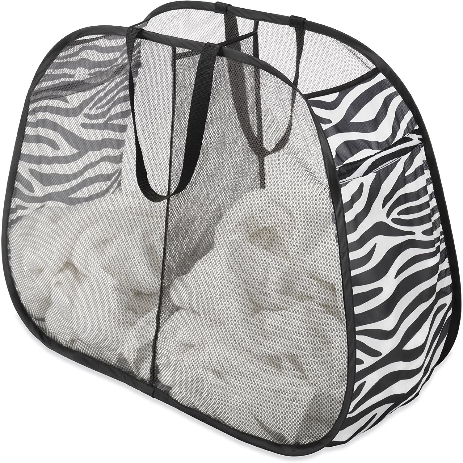 Pop and Fold Double Hamper Zebra