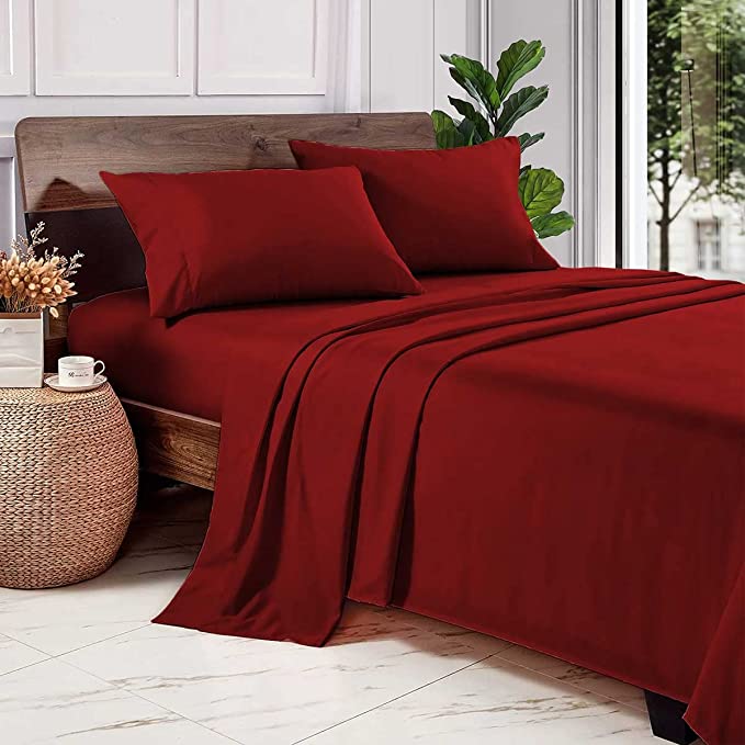 PH Solid Sheet Set Burgundy