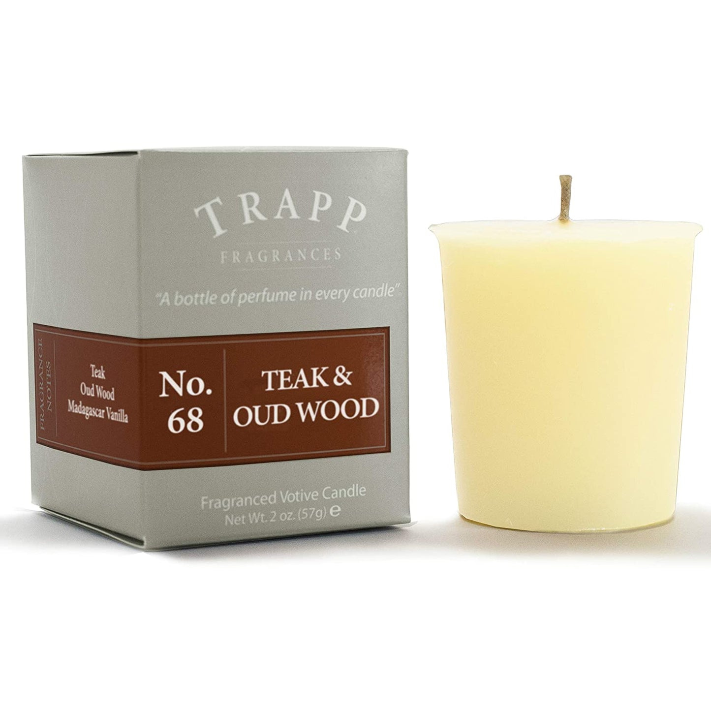 No. 68 Teak & Oud Wood Votive Candle 2 oz