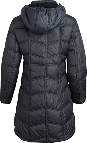 Down Blend Jacket W Woobie T Charcoal